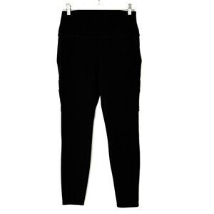 Spyder Active Athletic Yoga Pants Leggings Womens size Large Black Cargo Pockets